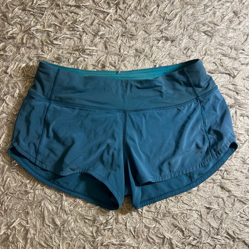 RARE Navy Blue Lululemon Speed Up Shorts 2.5 inches